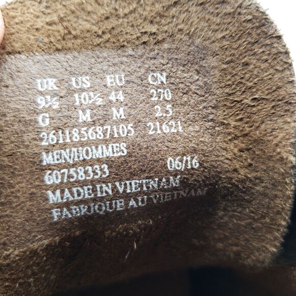 CLARKS Desert Chukka Boots Mens Size 10.5 M Bushacre Pebbled Brown Leather 21621 - Picture 9 of 9